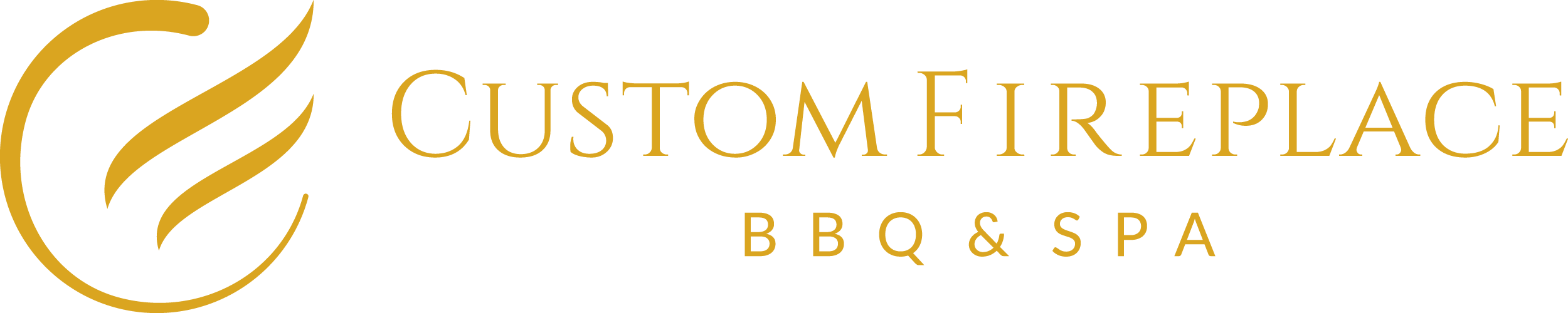 Custom Fireplace BBQ & Spa Logo